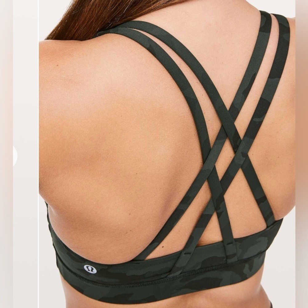 lululemon athletica Energy Bra - Incognito‎ Camo Multi Gator Green